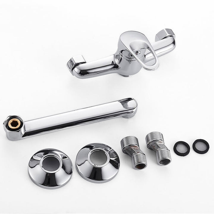 Lisslune | Wall kitchen with chrome spout