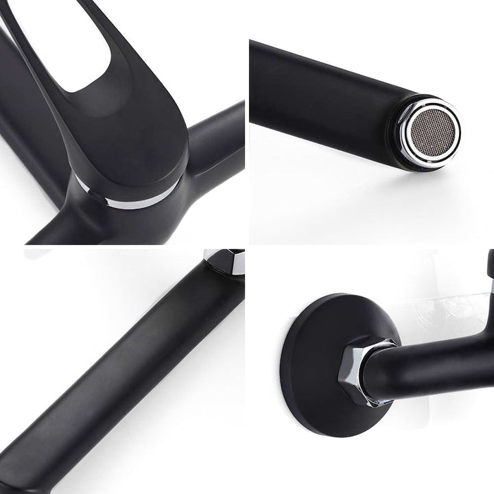 Lisslune | Wall kitchen with black spout