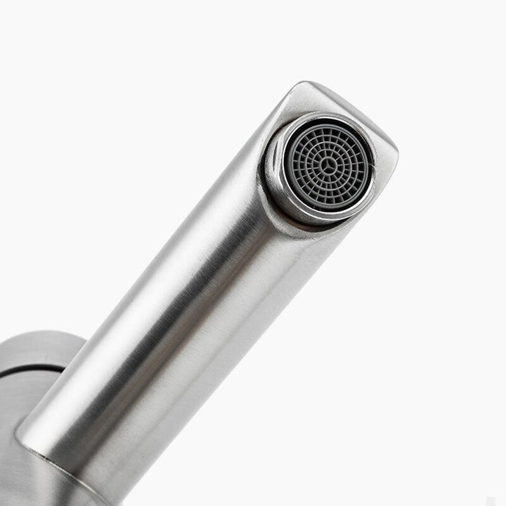 Lisslune | Basin high brushed steel OLLY