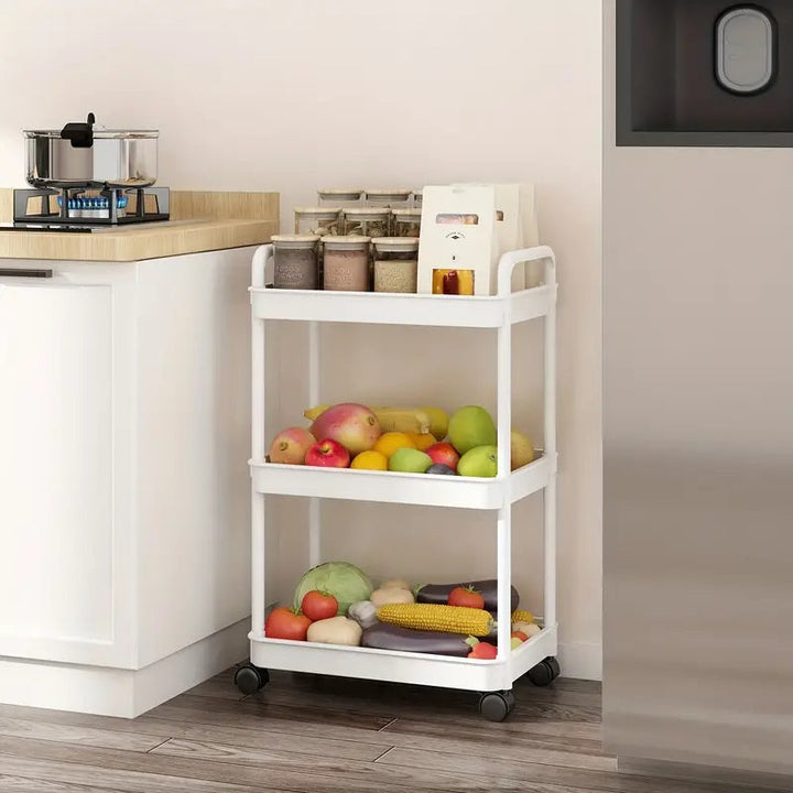 Lisslune | 3-Tier Multifunctional Rolling Cart with Wheels
