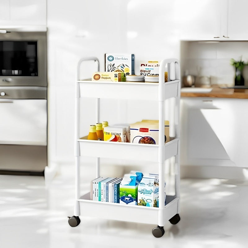 Lisslune | 3-Tier Multifunctional Rolling Cart with Wheels