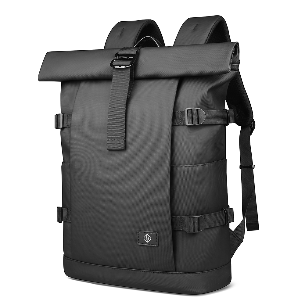 Lisslune | ROLLTRAIL Rolltop Backpack – Expandable 17" Laptop Bag, Waterproof, Anti-Theft, Outdoor & Travel-Ready