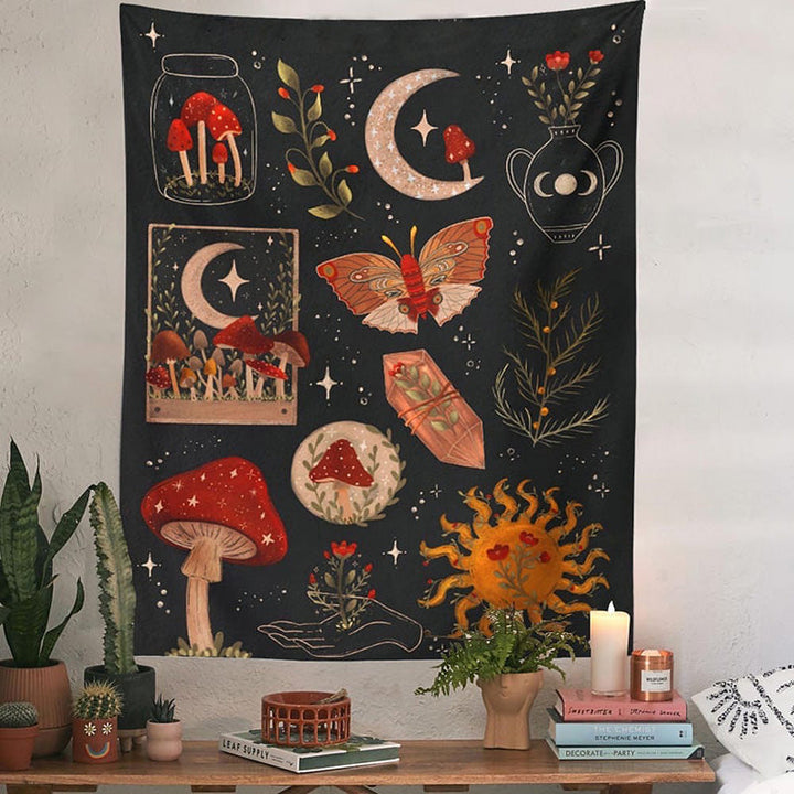 Rynx |Cosmo Amanita Wall Tapestry