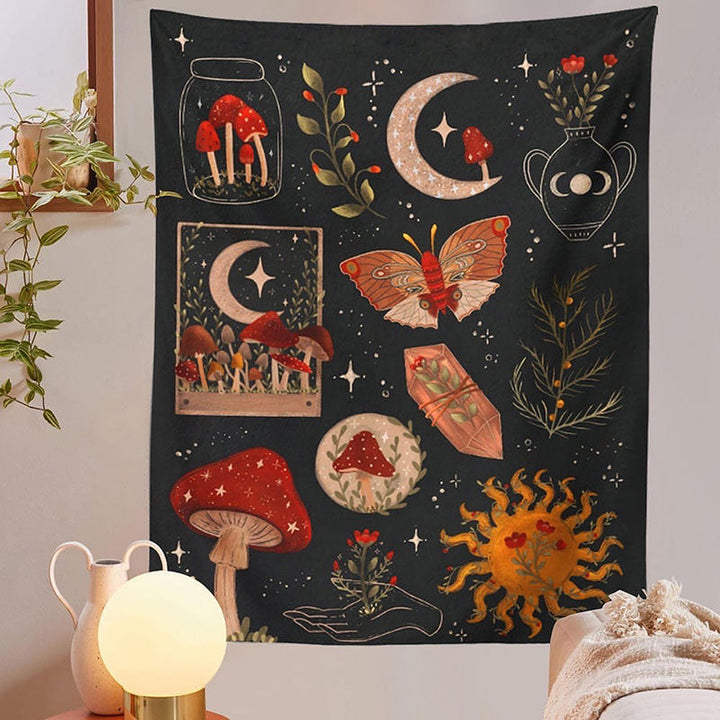 Rynx |Cosmo Amanita Wall Tapestry