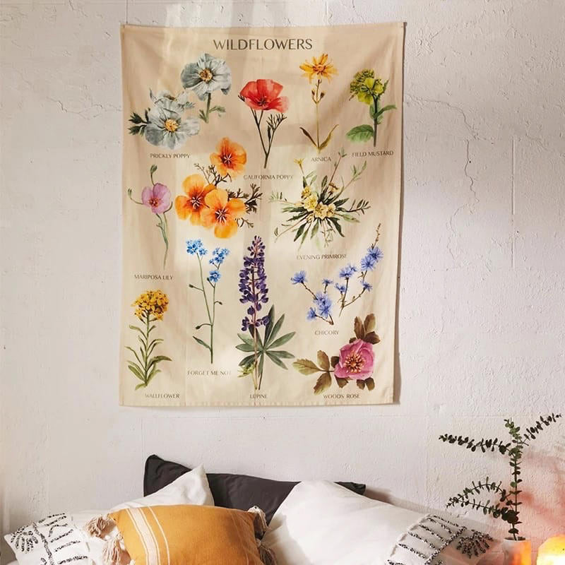 Rynx |Wildflowers Wall Tapestry