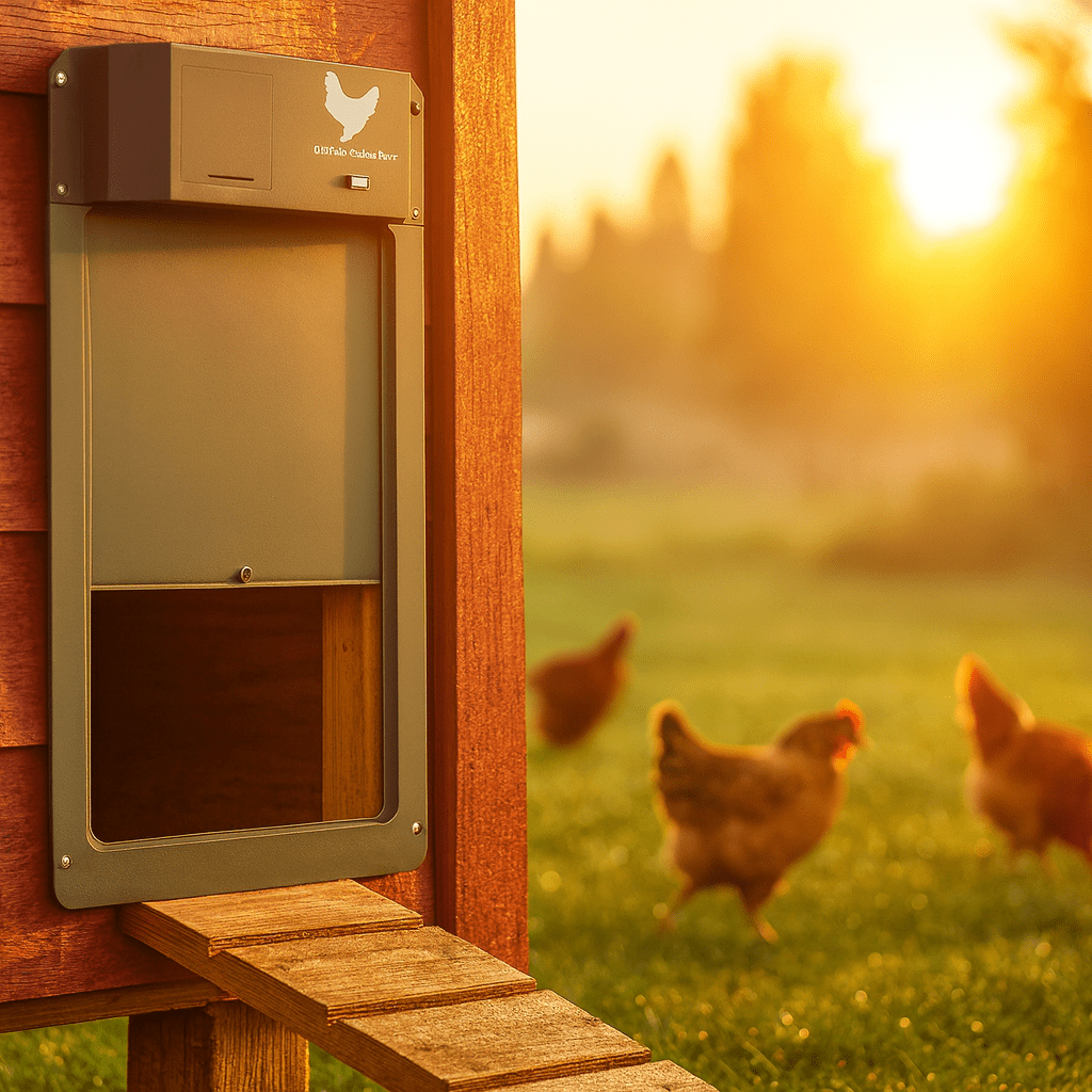 Lisslune | ROOSTSECURE – Automatic Chicken Coop Door with Light Sensor & Weather Protection
