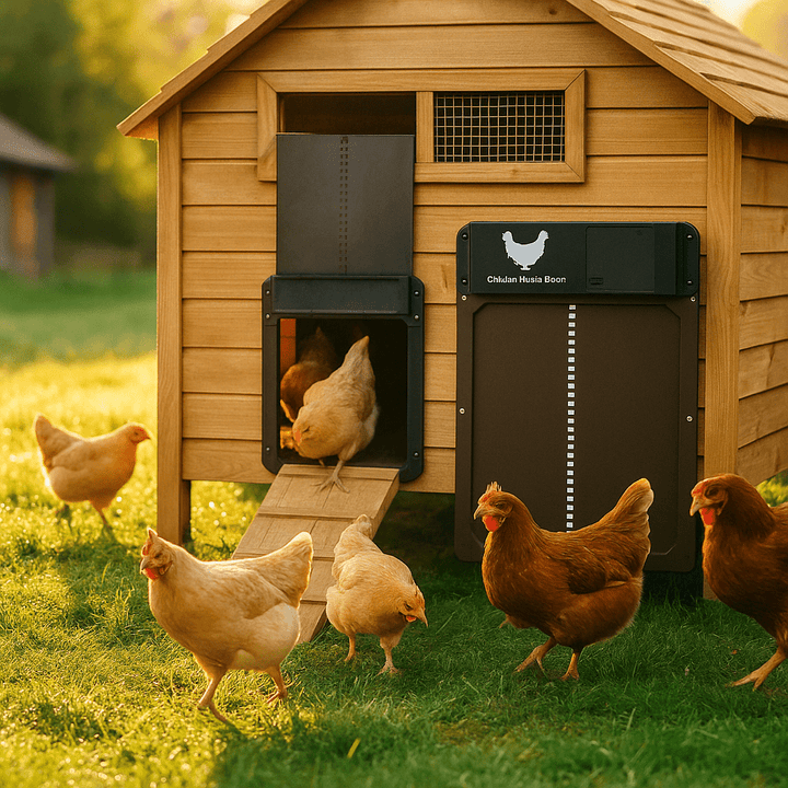 Lisslune | ROOSTSECURE – Automatic Chicken Coop Door with Light Sensor & Weather Protection