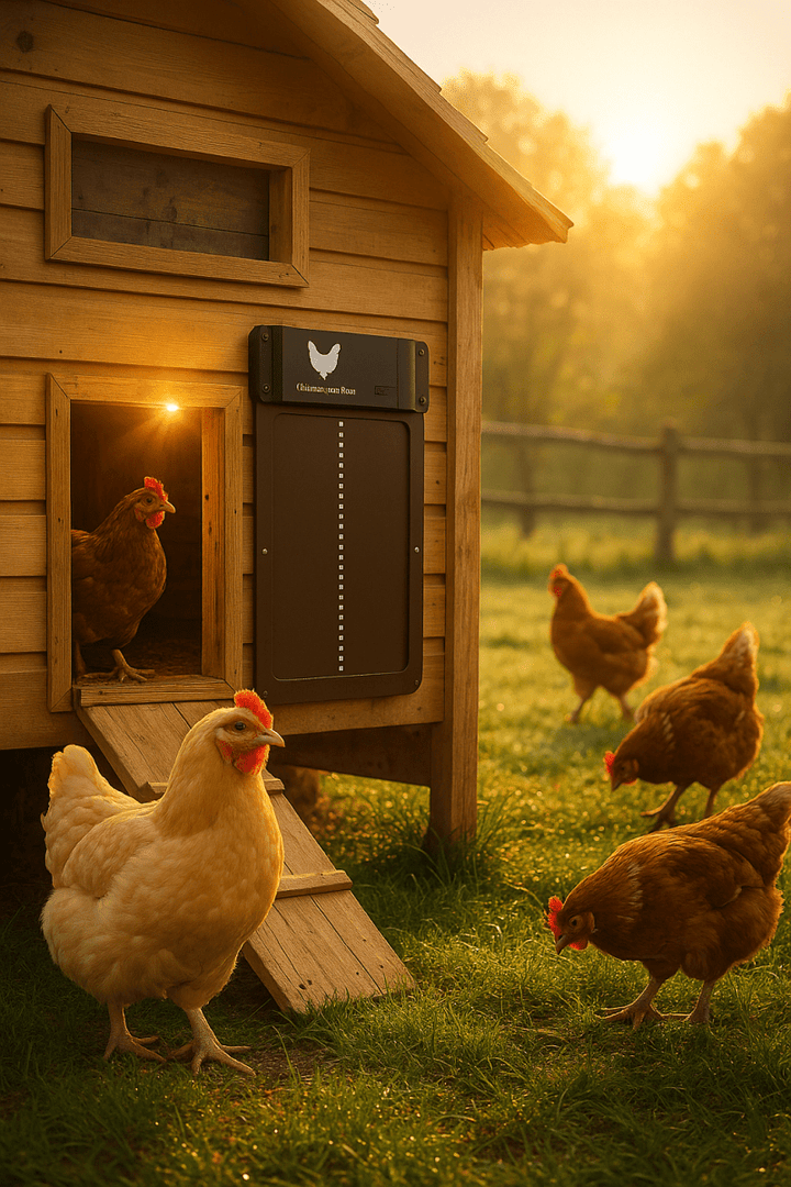 Lisslune | ROOSTSECURE – Automatic Chicken Coop Door with Light Sensor & Weather Protection