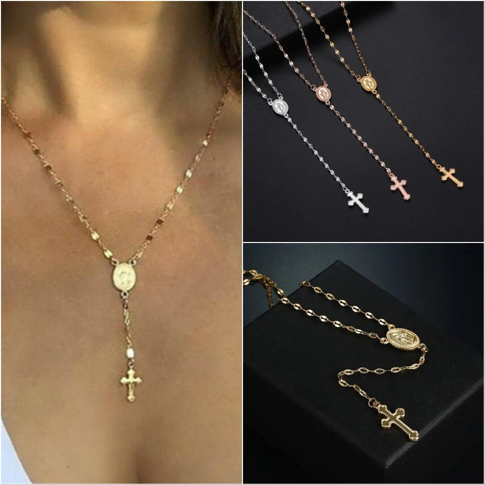 Lisslune | Spiritual Rosary Necklace – Stylish Faith Jewelry for Any Occasion