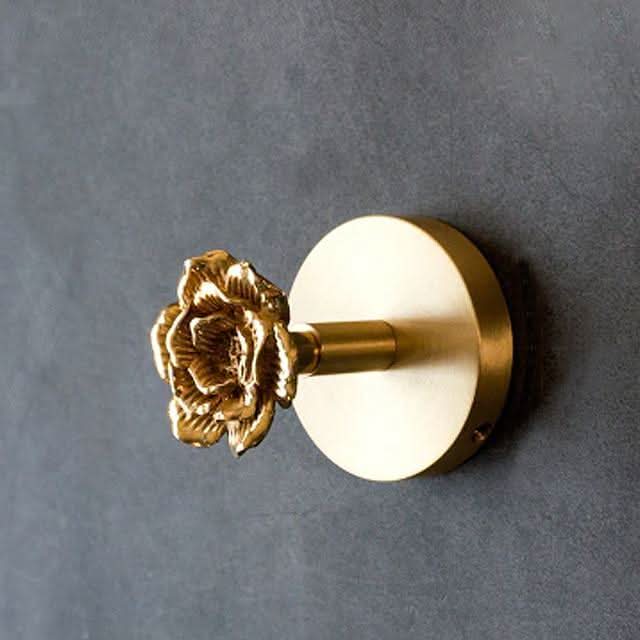 Lisslune | Brass Animal Wall Hook Rack Gold Accents