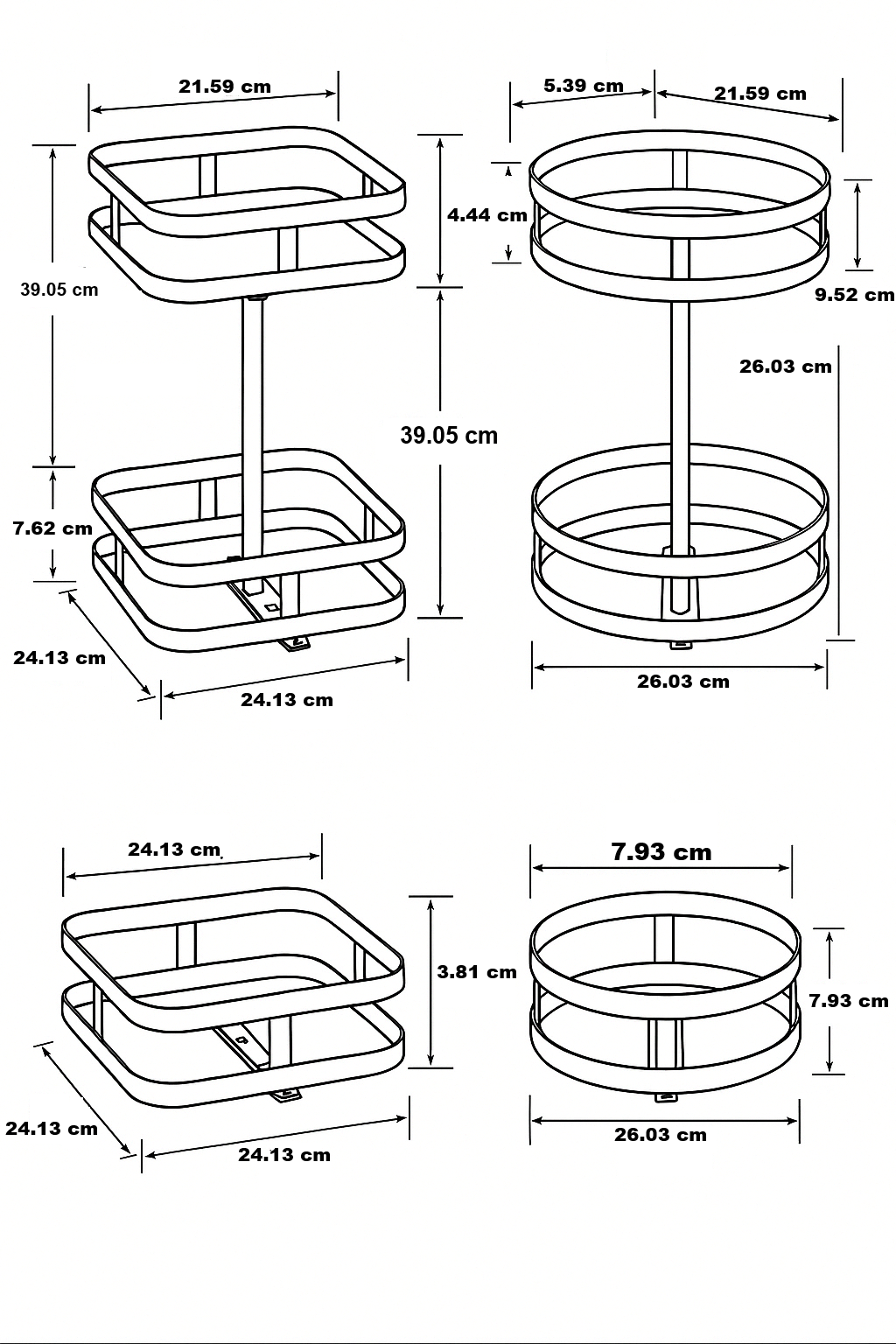 Lisslune | Rotating Storage Rack - TwistRack 360°