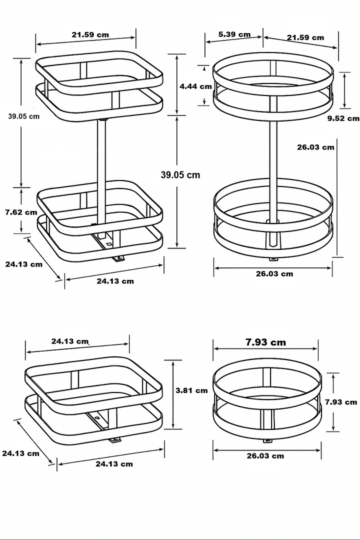 Lisslune | Rotating Storage Rack - TwistRack 360°