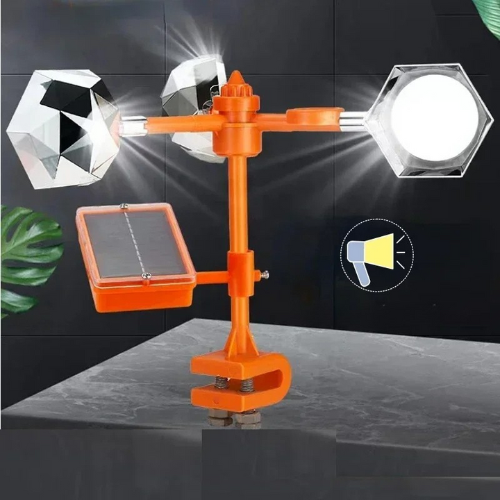 Lisslune | SunSpin Bird Protector – 360° Reflective Pigeon Scarecrow Solar-Powered