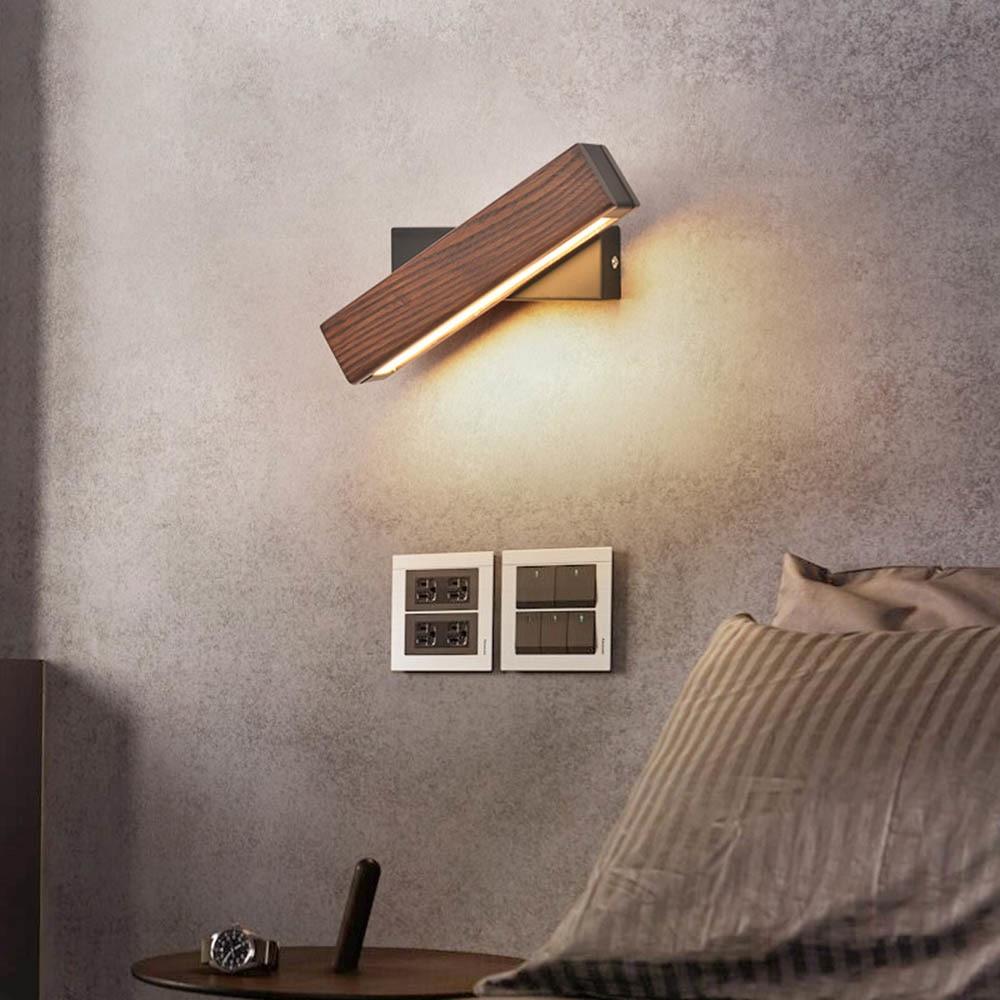 Lisslune | Rotatable Wood LED Wall Lamp - Jasper