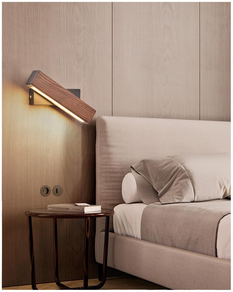 Lisslune | Rotatable Wood LED Wall Lamp - Jasper