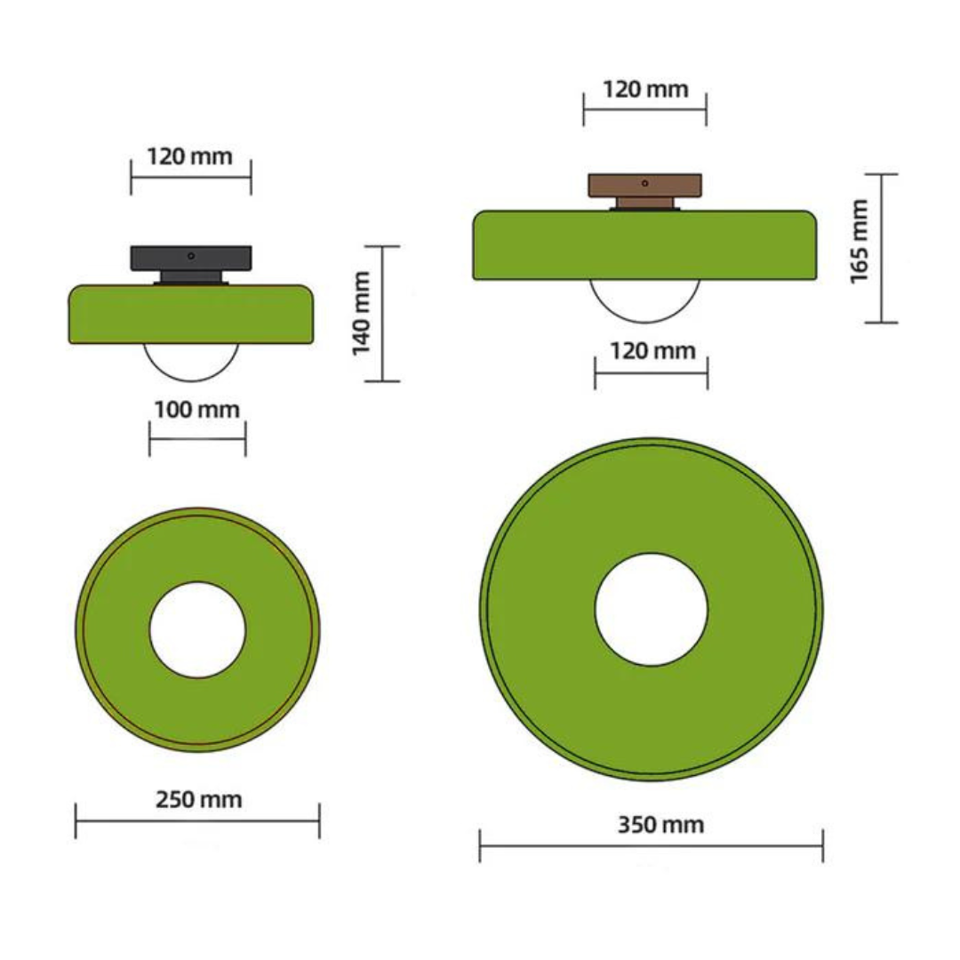 Lisslune | Round Ceiling Light with Stylish Functionality - LumiSphere