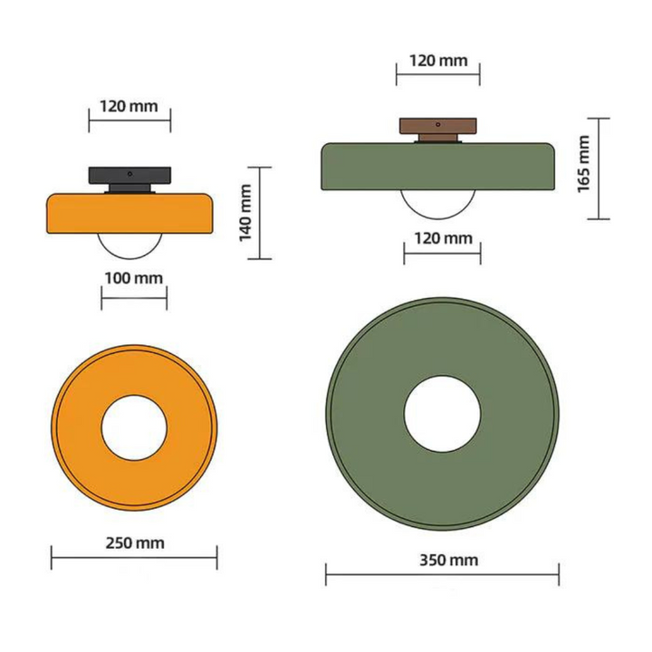 Lisslune | Round Ceiling Light with Stylish Functionality - LumiSphere