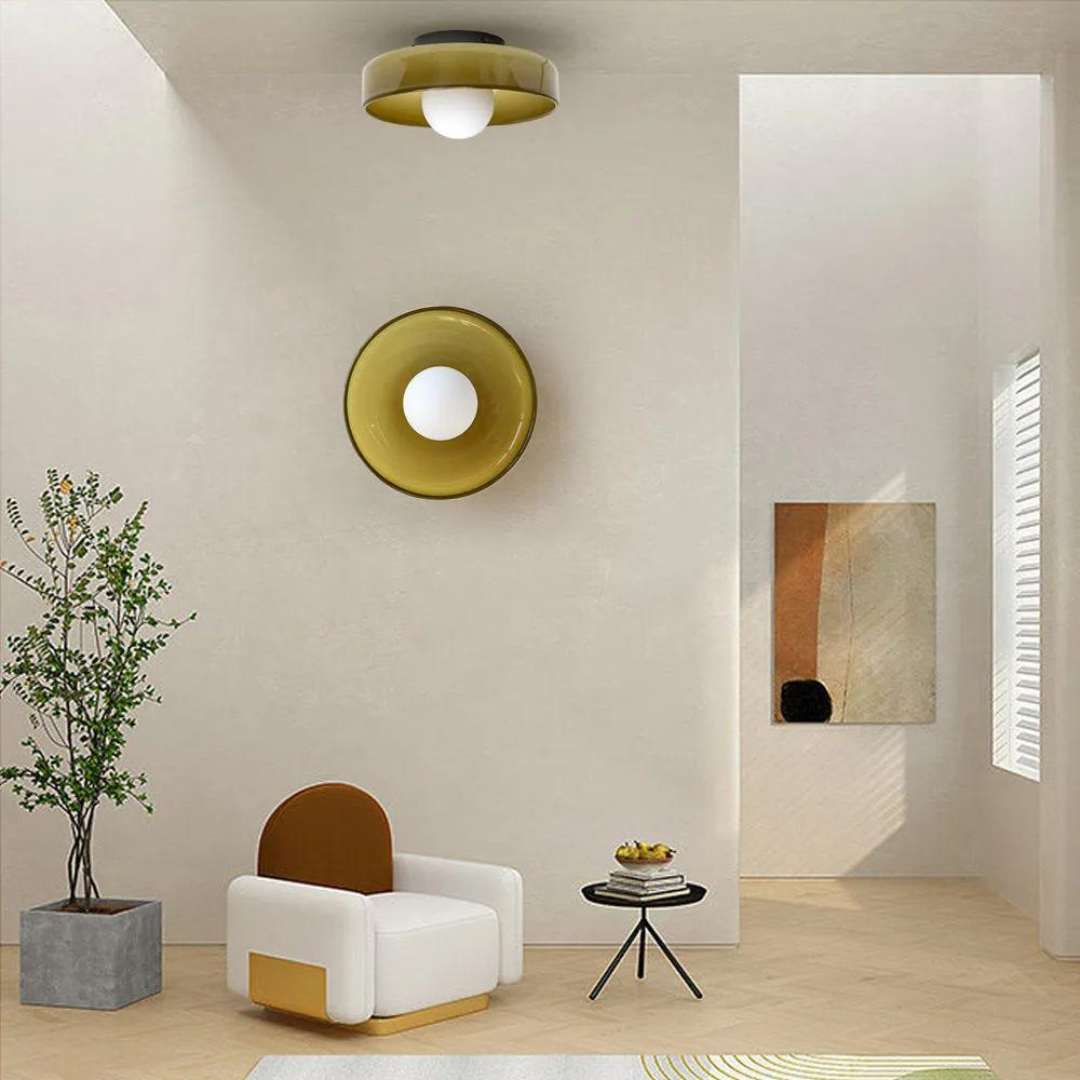 Lisslune | Round Ceiling Light with Stylish Functionality - LumiSphere