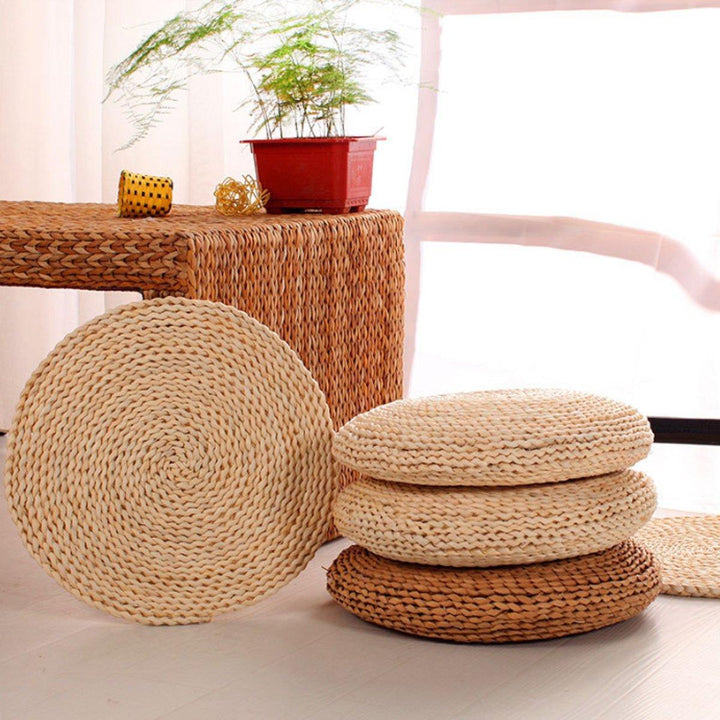 Lisslune | Sustainable Tatami Style Straw Meditation Cushion for Eco-Friendly Practices
