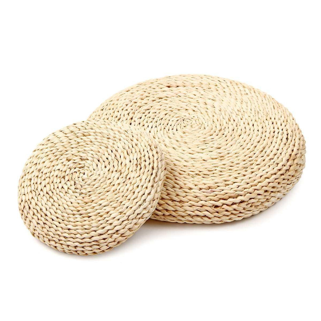 Lisslune | Sustainable Tatami Style Straw Meditation Cushion for Eco-Friendly Practices