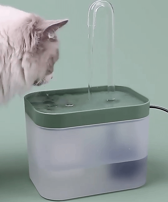 Lisslune | Ultra-quiet Pet Water Fountain with Intelligent Filtration - 1.5 l Stainless Steel
