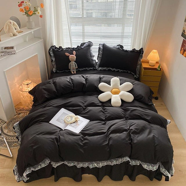 Rynx | Ruffle Lace Bedding Set