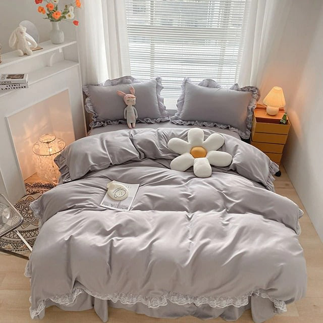 Rynx | Ruffle Lace Bedding Set