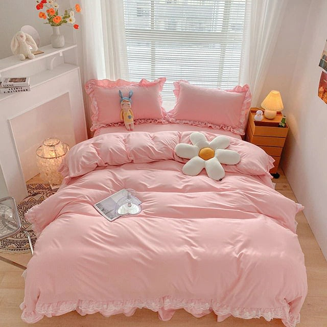Rynx | Ruffle Lace Bedding Set