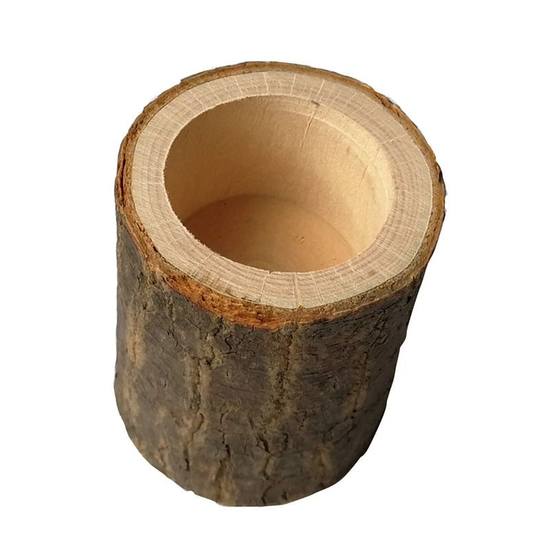 Rynx | Rustic Log Candle Holder