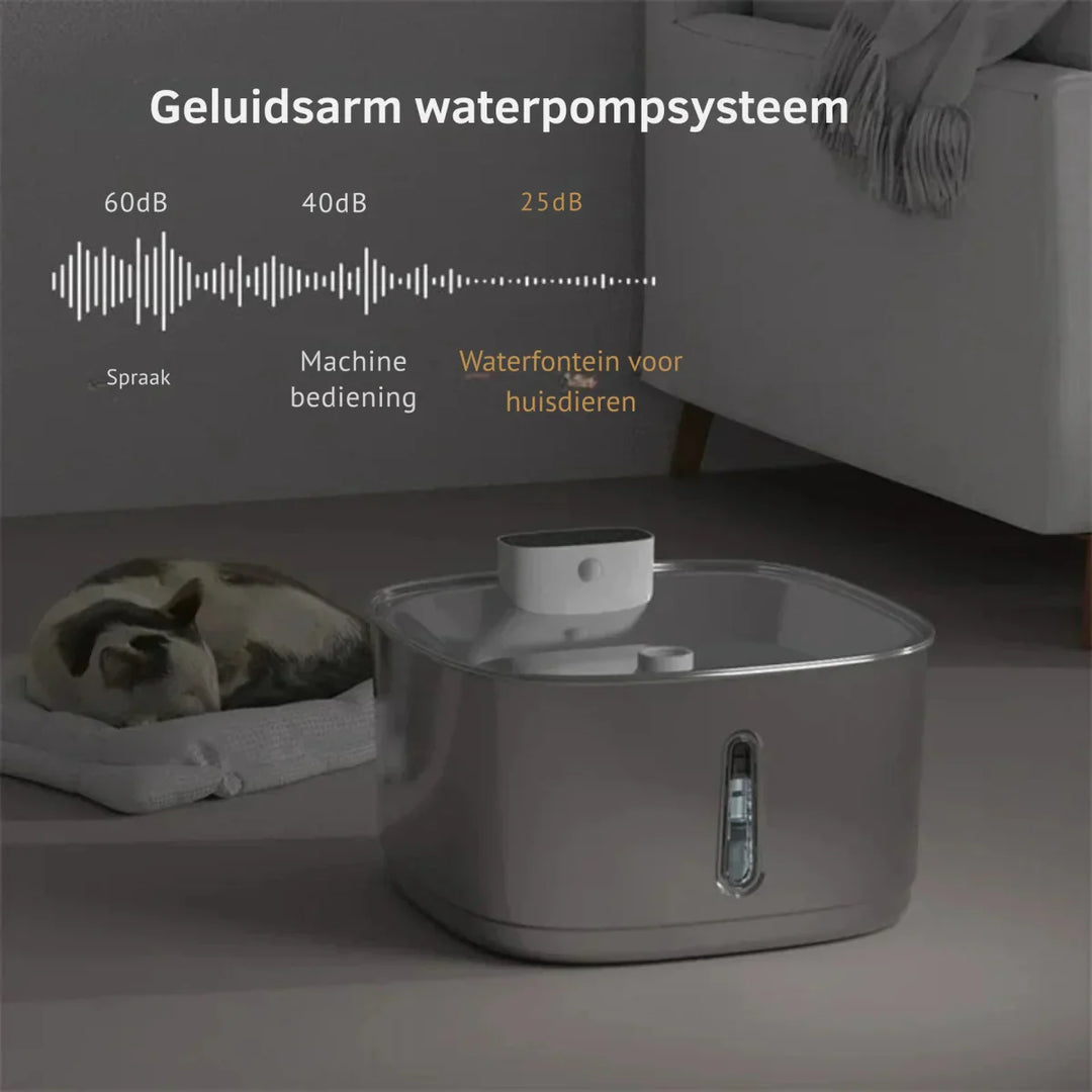 Lisslune | Smart Drink Fountain for Cats and Dogs – 3.2L Stainless Steel with Filter