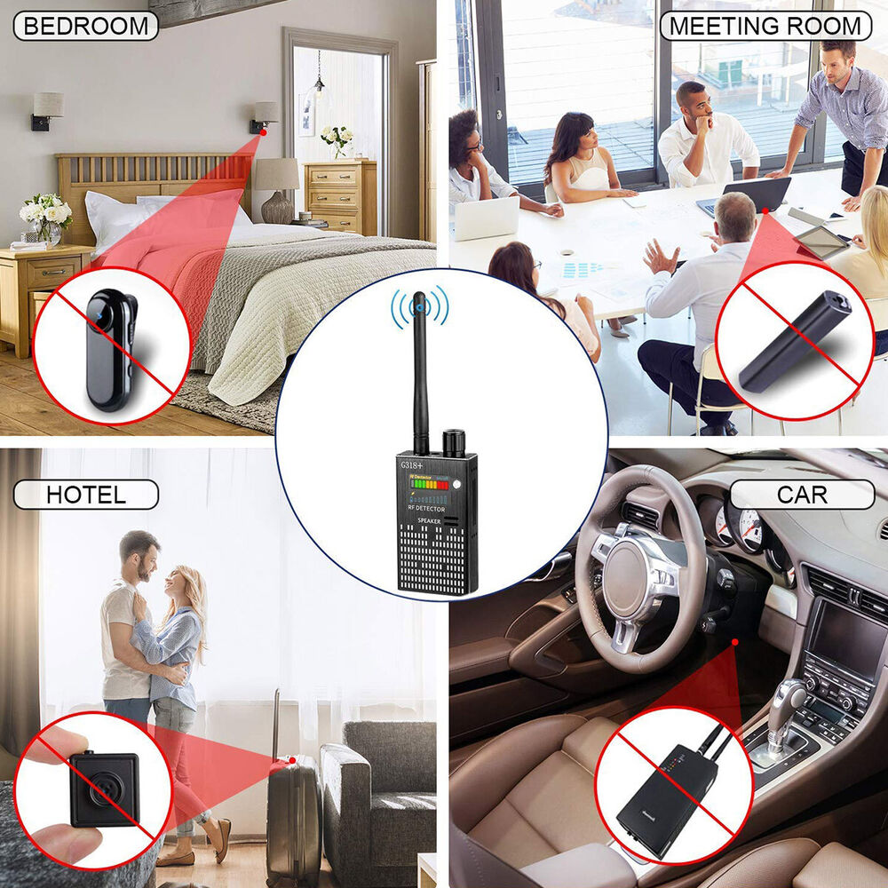 Lisslune | Spy Signal Wall Detector, HF Detector, hidden camera, laser lens, GSM GPS device finder