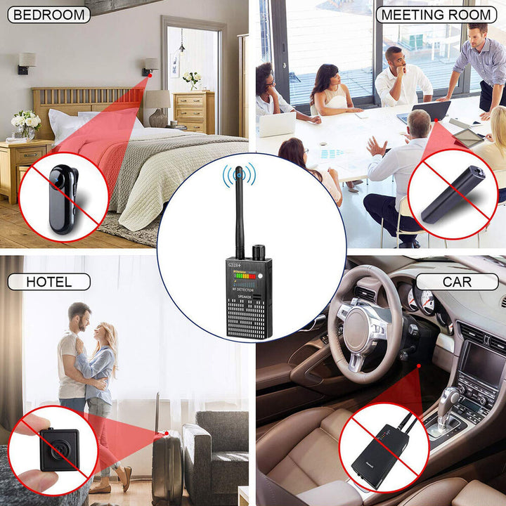 Lisslune | Spy Signal Wall Detector, HF Detector, hidden camera, laser lens, GSM GPS device finder
