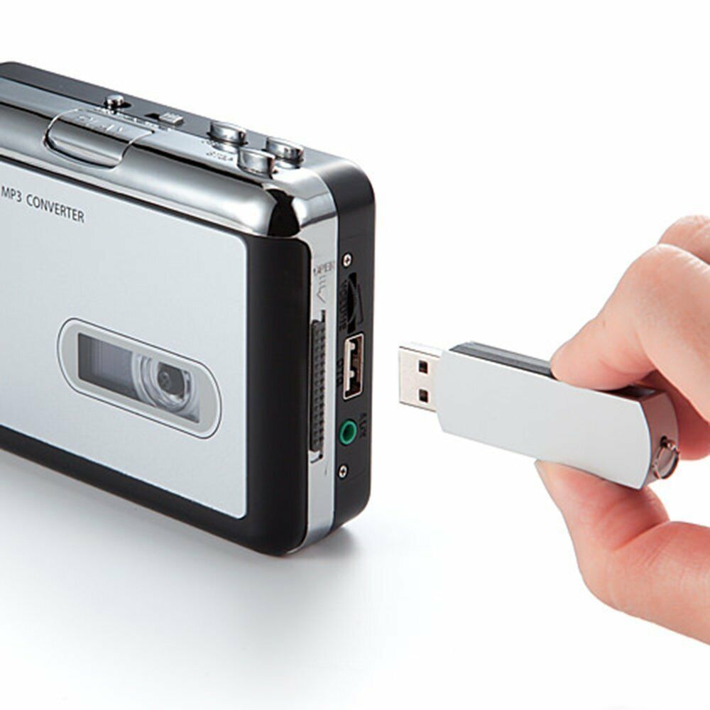 Lisslune | Cassette-to-MP3 format converter - Save to USB flash drive - Music player