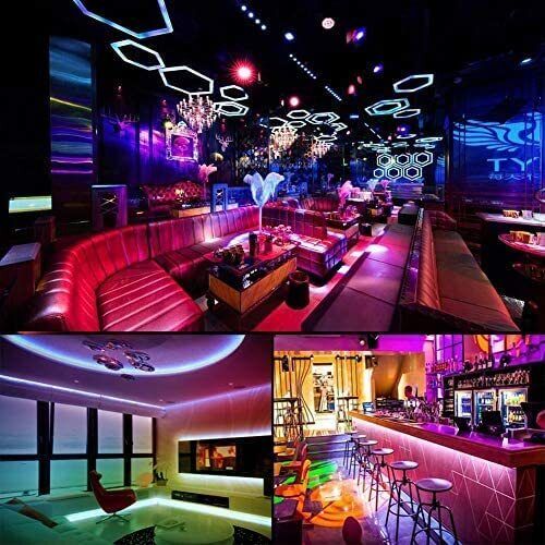 Lisslune | LED Light Strip, 30 m, 15 m, Music Synchronization, Bluetooth, 5050, RGB Ambient Light with Remote Control