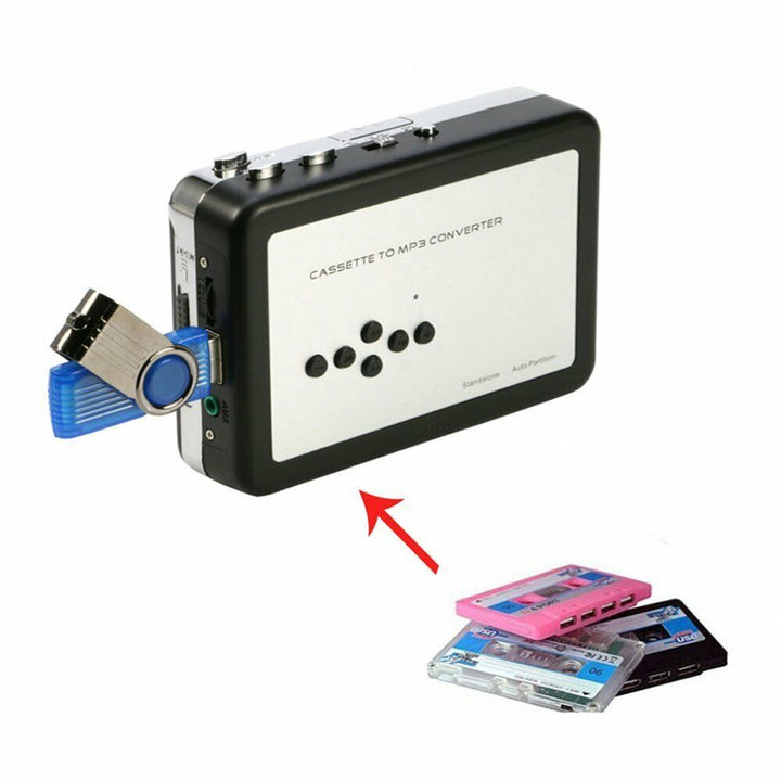 Lisslune | Cassette-to-MP3 format converter - Save to USB flash drive - Music player