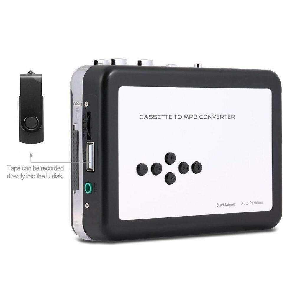 Lisslune | Cassette-to-MP3 format converter - Save to USB flash drive - Music player