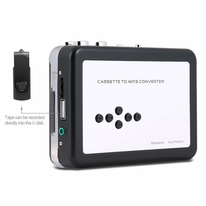 Lisslune | Cassette-to-MP3 format converter - Save to USB flash drive - Music player