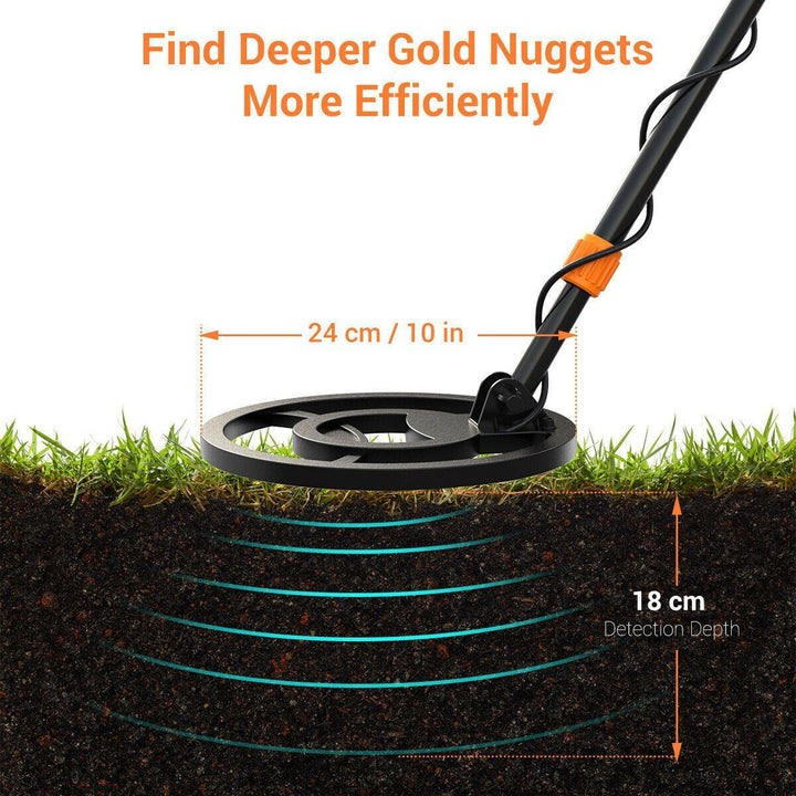 Lisslune | Best Gold Metal Detector | Handheld All-Metal Pinpoint Detector for Adults & Kids