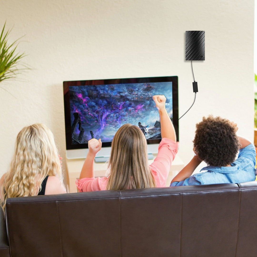 Lisslune | HDTV 4K Digital antenna for indoor use | Large range 600 miles