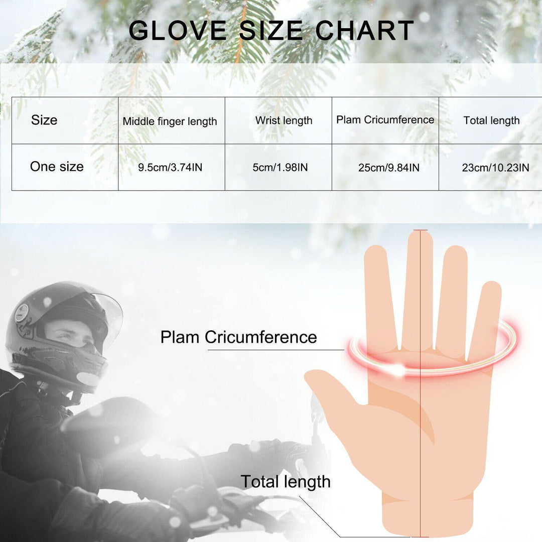 Lisslune | -30℃ Waterproof, warm leather ski gloves for winter | Touchscreen compatible
