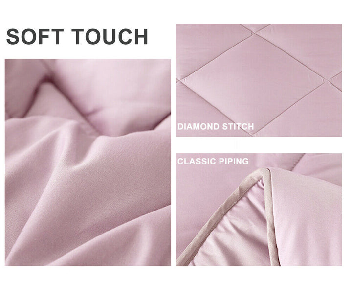 Lisslune | Doona Quilt Microfiber - All Seasons - Pink
