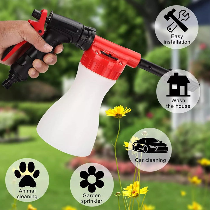 Lisslune | Foam Sprayer with High-Pressure Nozzle – Efficient Cleaning Gun for Garden and Home