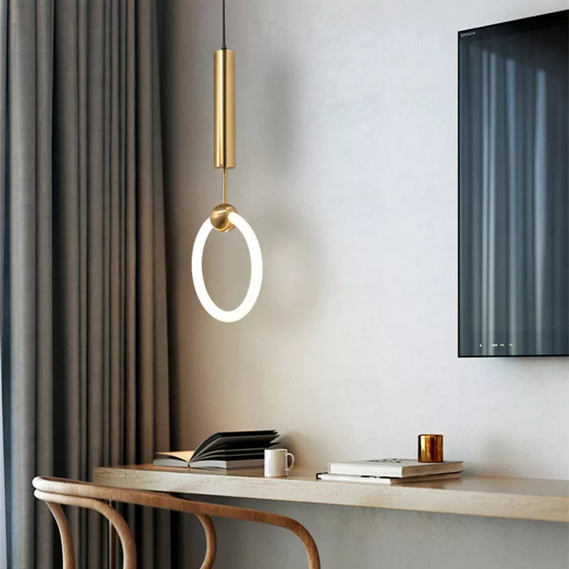 Lisslune | LED Pendant Light Fixture - Nordic Design with Simple Style - Ideal for Dining Room, Kitchen, and Living Room Lighting