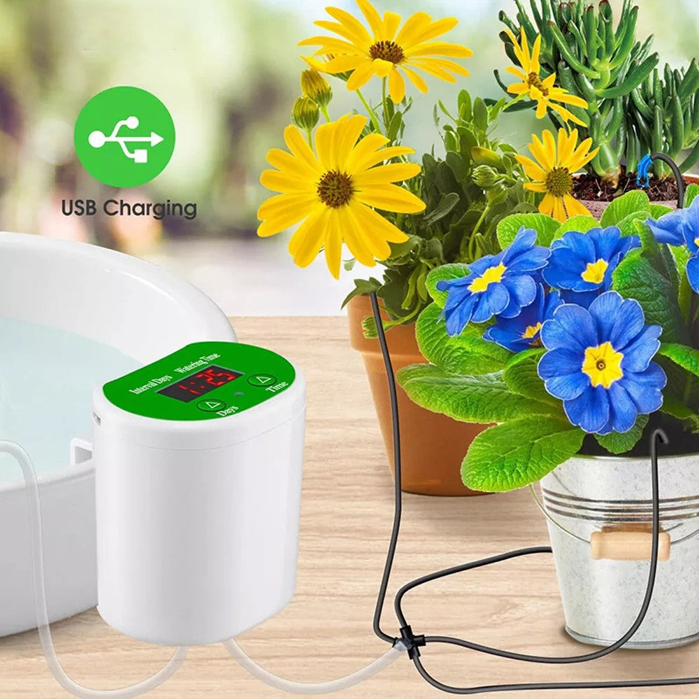 Lisslune | Automatic Watering System for Indoor Plants | Smart Irrigation with Pump & Timer
