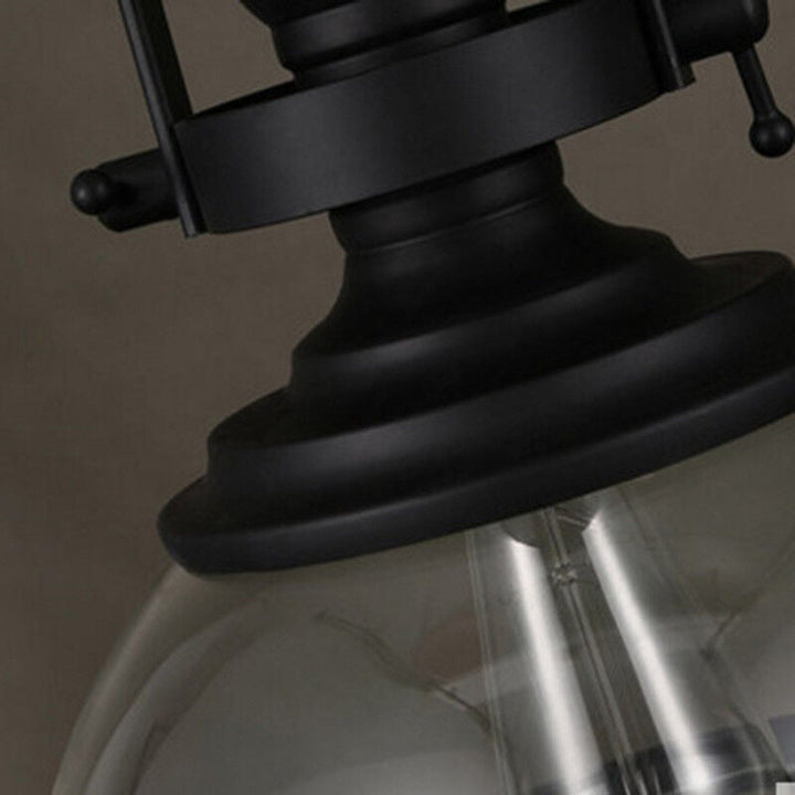 Lisslune | Antique Glass Iron Retro Industrial Chandelier Pendant Ceiling Lights