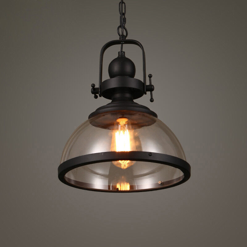 Lisslune | Antique Glass Iron Retro Industrial Chandelier Pendant Ceiling Lights