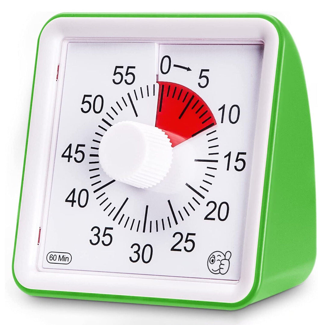 Lisslune | 60 Minute Visual Analog Timer Countdown Clock