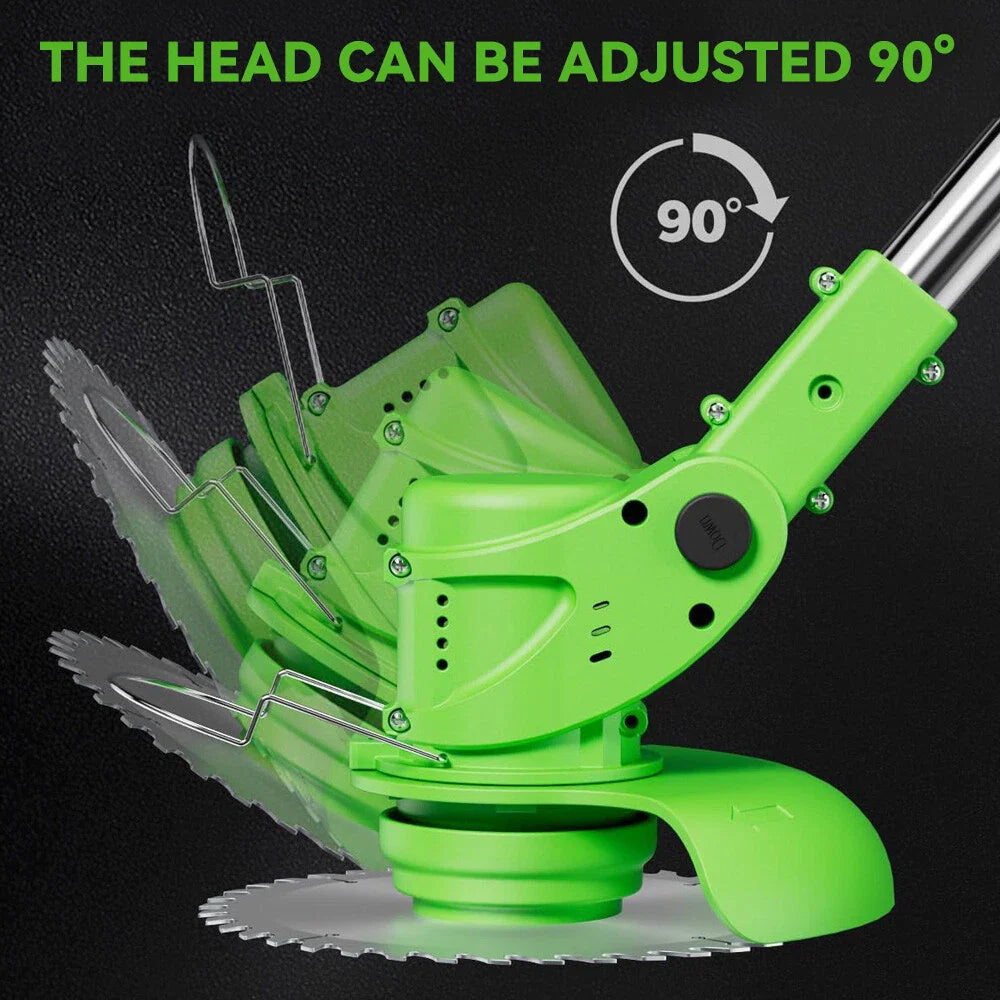 Lisslune | Powerful Electric Battery Operated Cordless Weed Eater / Grass Trimmer
