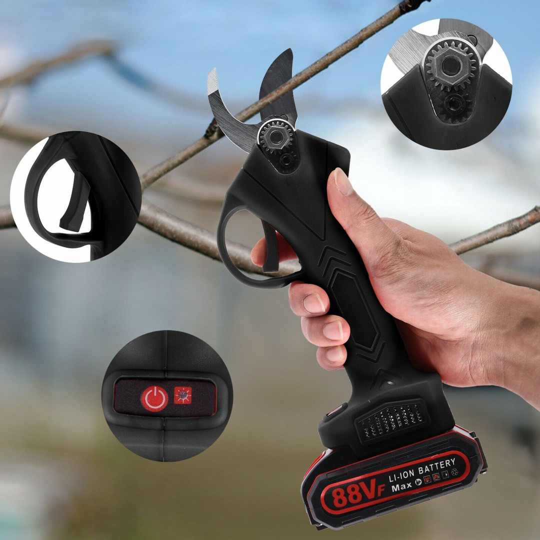 Lisslune | Electric Pruning Shears – 21V Cordless Garden Cutter with Precision Steel Blades