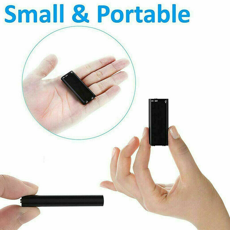 Lisslune | Mini Voice Recorder – Mini Audio Recorder – Mini Recording Device – Smallest Hidden Audio Recorder